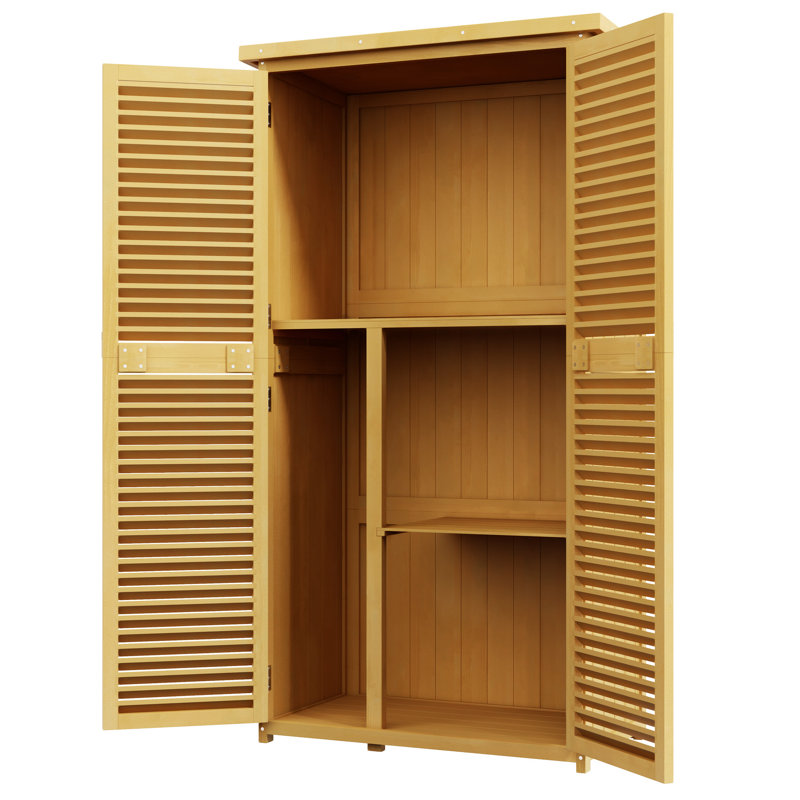 Armoire de rangement d'extérieur en bois 5 pi x 3 pi Outsunny
