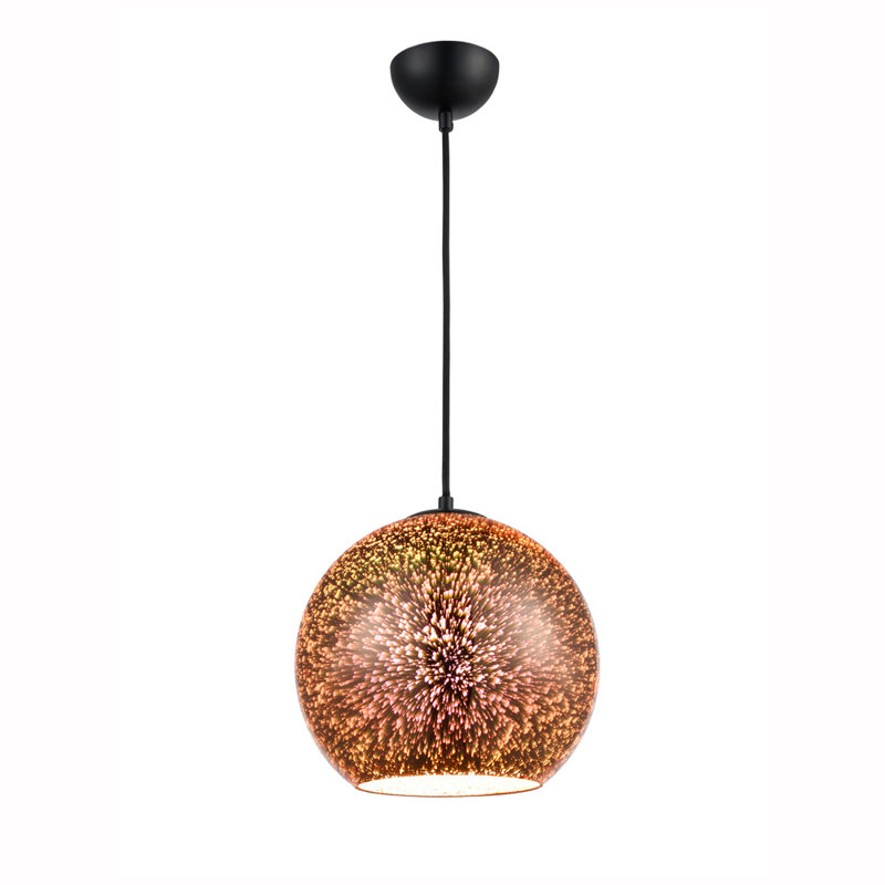 Alcivar 1 - Light Single Pendant, Chrome, Chrome, Copper
