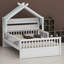 Lit maison avec tablette de rangement-686930257