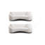 2PS, canapé incurvé 93,31 "minimaliste, 3 places, canapé rembourré en molleton blanc bouclé, canapé à dossier arrondi serré pour le bureau du salon, blanc