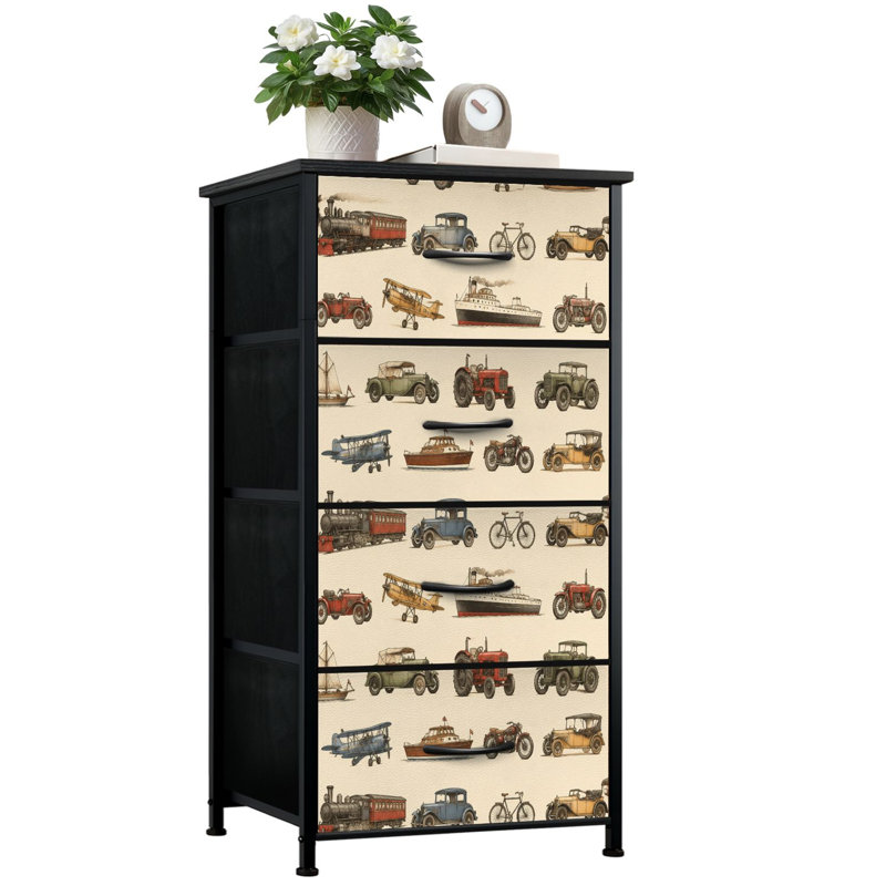 Commode de rangement verticale 4 tiroirs