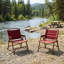 Chaise de camping ultra-légère et pliable robuste avec siège rembourré respirant, capacité de charge de 265 lb et tissu Oxford 600D résistant aux déchirures