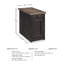 Table de bout avec rangement Edmore