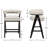 Upholstered Counter Stool With Barrel Back, Modern Counter Height Bar Stool For Kitchen/Dining Room-639882651