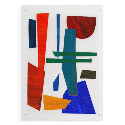 Colorful Shapes IV -Canvas Print Only - NOT FRAMED