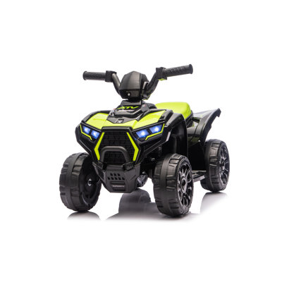 Ride On ATV, 6V Mini Off-Road Battery Powered Motorized Quad For , Anti-Slip Wheels, RWD 4-Wheeler Electric Ride On Toy Car For Toddlers 3-5