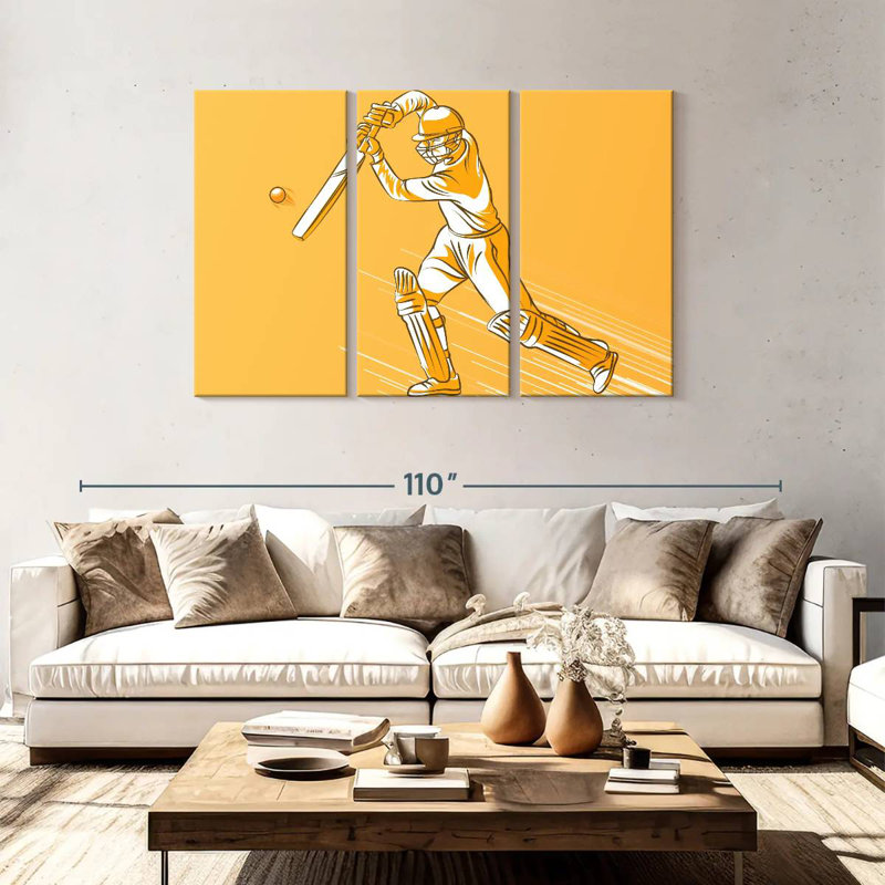 Cricket Hit, 48" H x 74" W