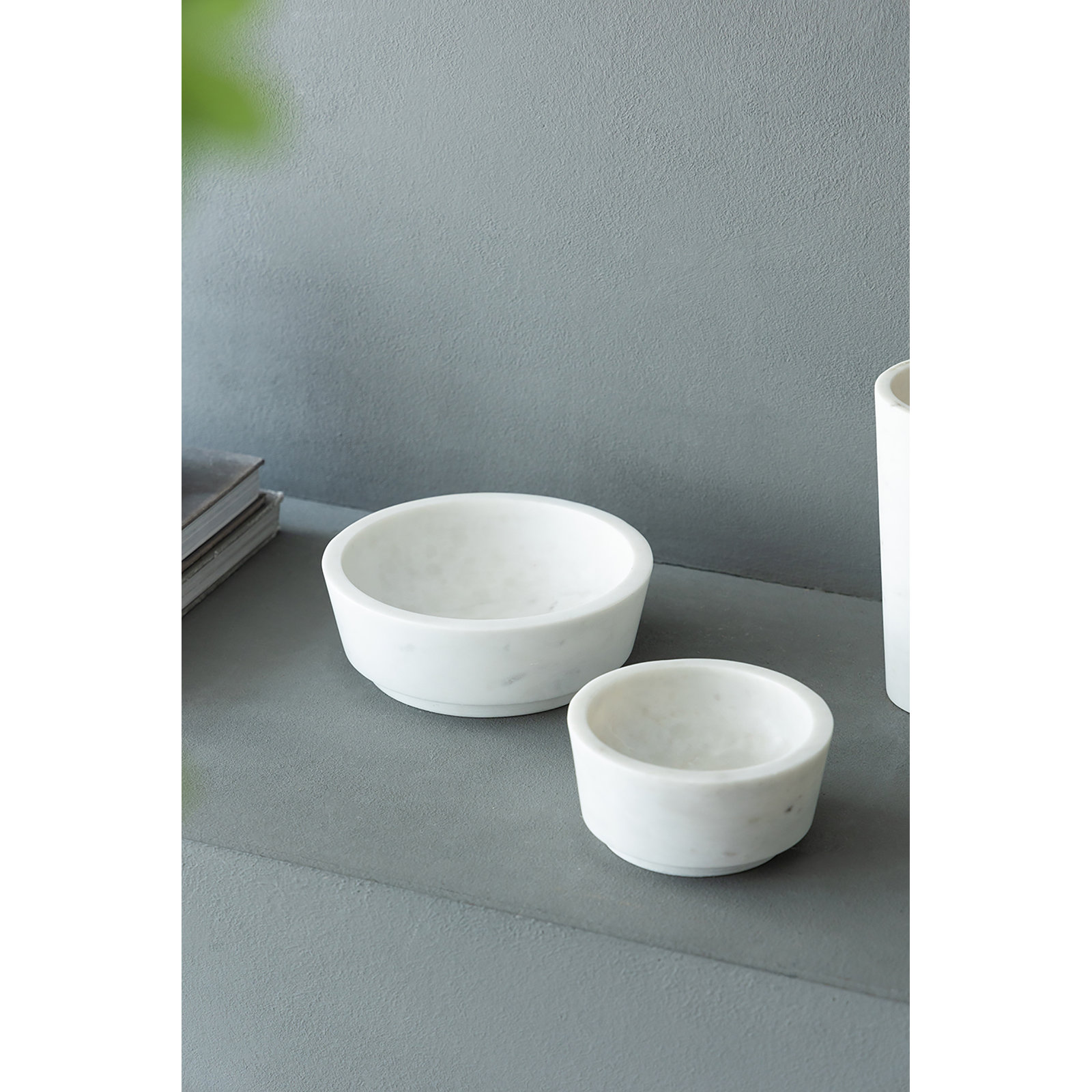 Marble Bowl  - 7x7x2.5" - White