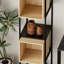 Irina 179cm H x 36cm W Metal Bookcase