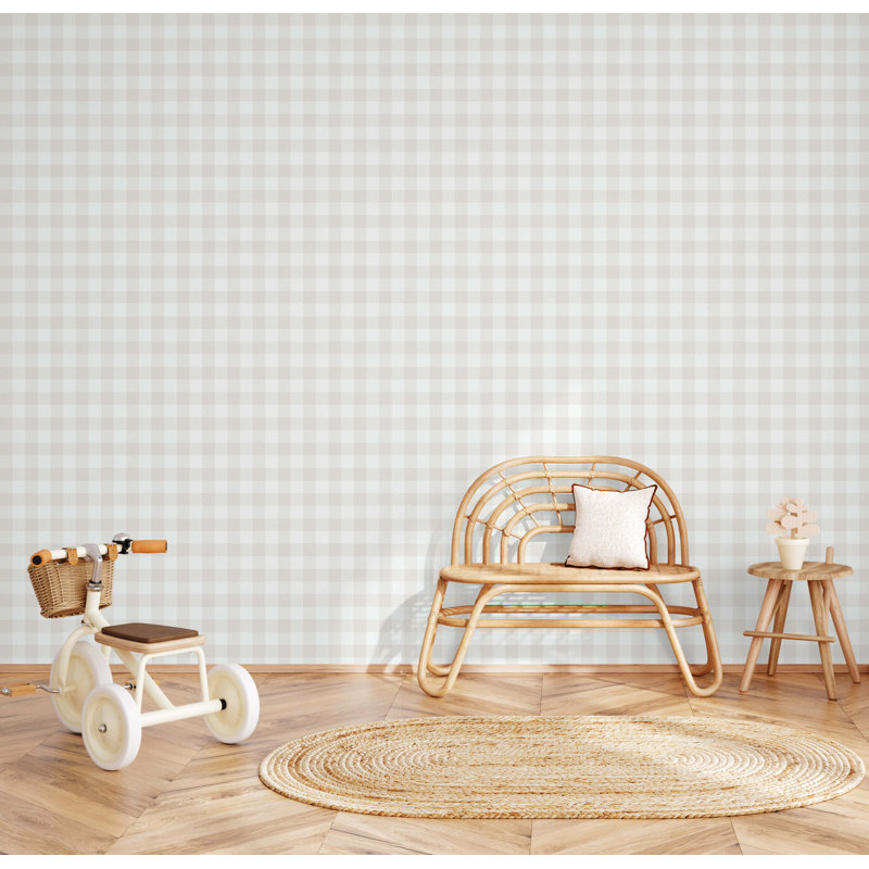 Papier peint vichy Heritage, Beige
