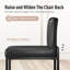 61cm Modern Upholstered Kitchen Counter Stool with Metal Sled Base & Faux Leather-971905134-971905122
