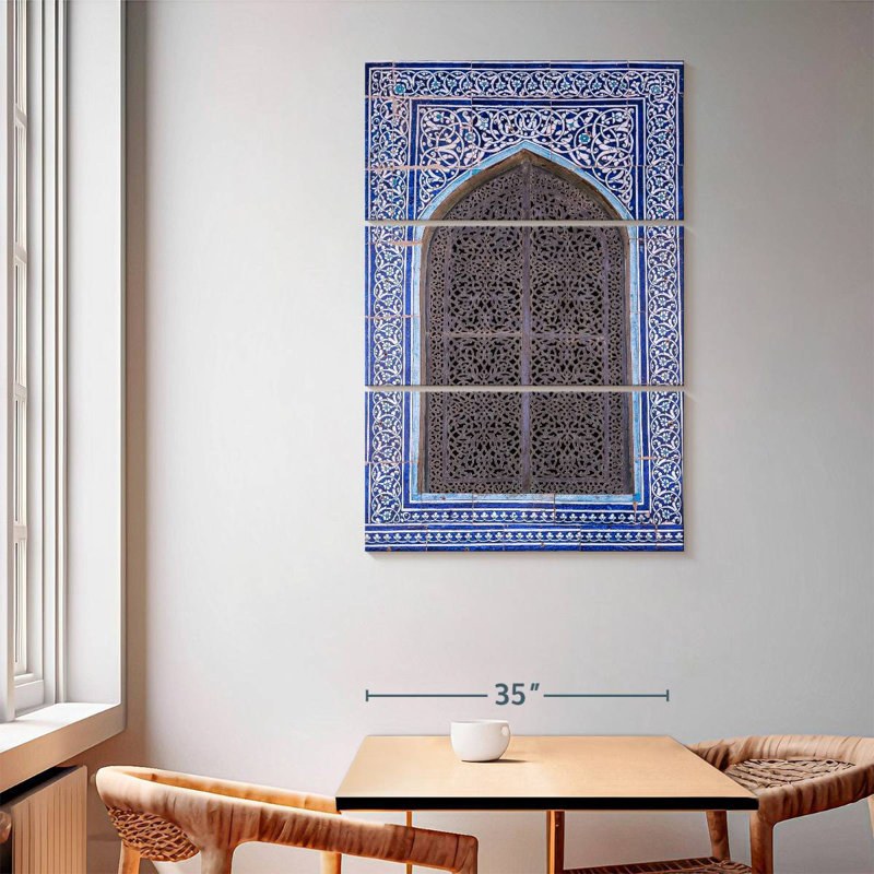 Lilie Ornate Tiled Window, 65" H x 42" W