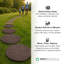  4 Pack 18"x22" Natural Rock Stepping Stones for Walkways, Grey-675138777