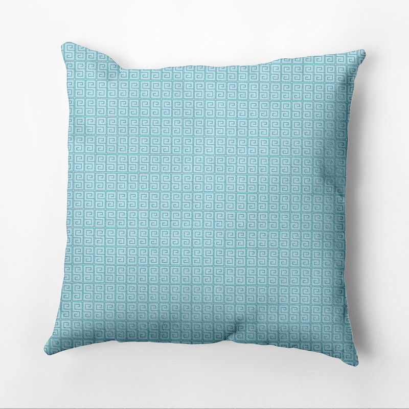 Geometric Reversible Throw Pillow, 16" H x 16" W, Omar/Bahama