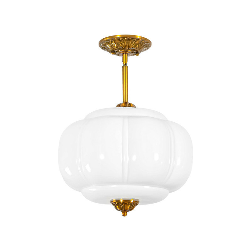 Glass Semi Flush Mount
