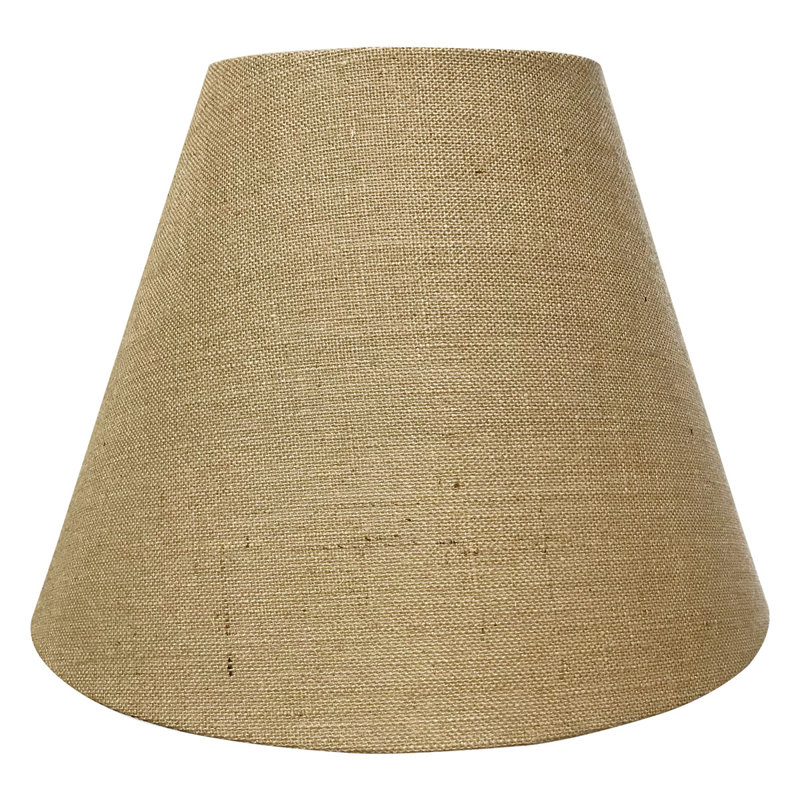 Abat-jour Linen Empire (Araignée), H 11 po x l 14 po x P 14 po, Lin coquille d'œuf