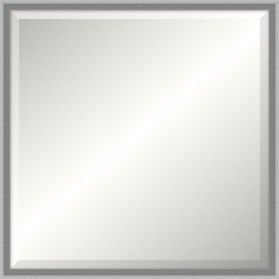 Bright Silver Ridgeline Mirror