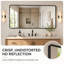 Miroir de salle de bain rectangulaire en aluminium avec verre trempé-1310878670