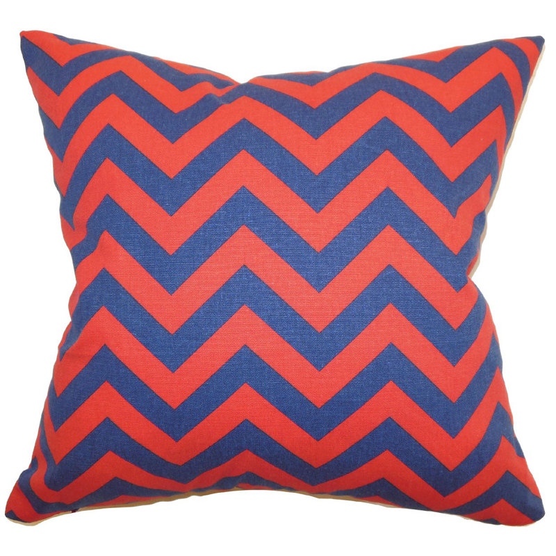 Xayabury Cotton Pillow Sham, Queen, Red