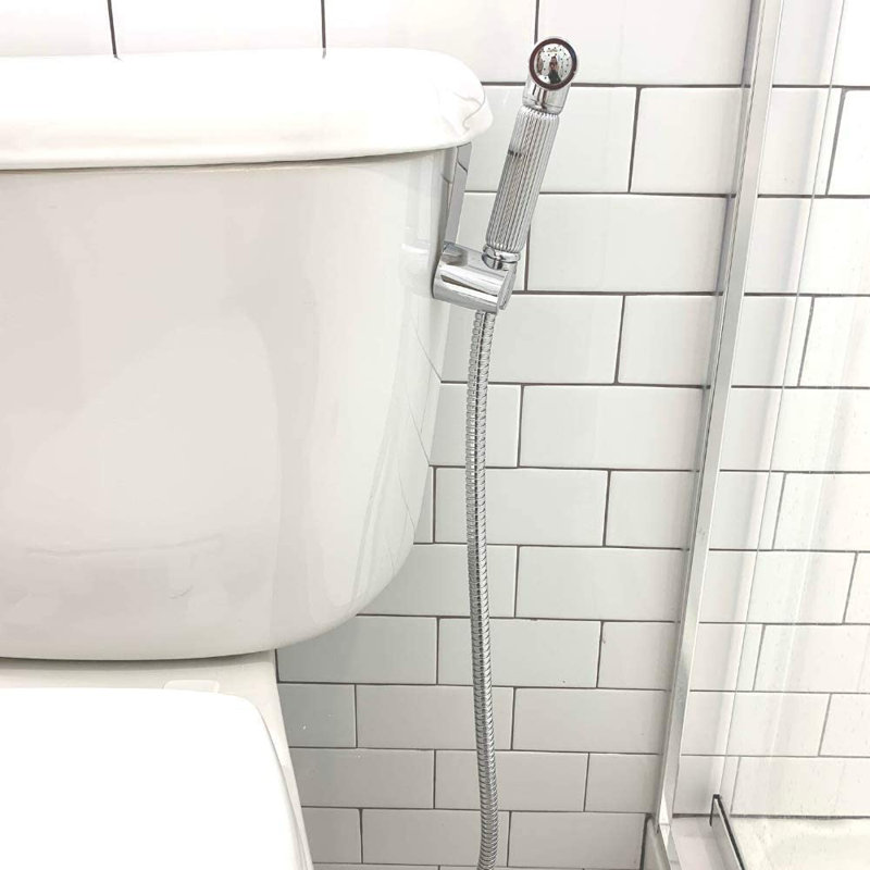 Hand Held Bidet with Faucet, Silver