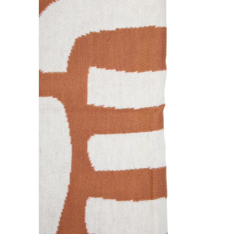 Bosie Machine Woven Throw Blanket, Brown/Beige