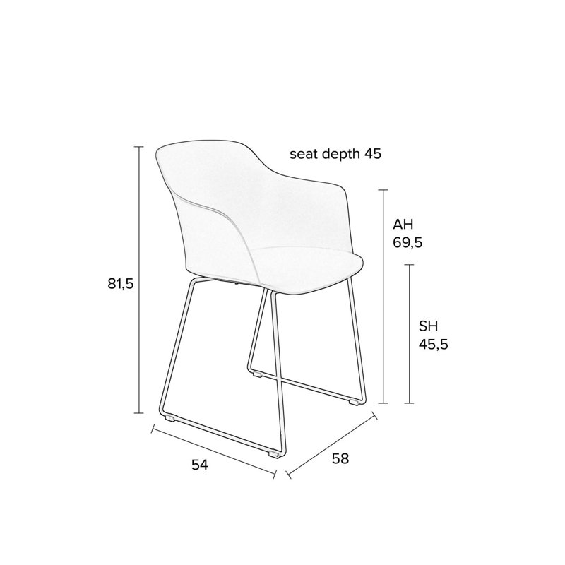 Arm Chair, White
