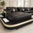 Lloydene 5 - Piece Slipcovered Leather Sectional-331339043