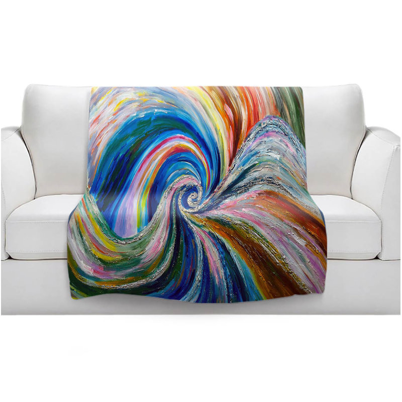 Couverture sherpa douce en spirale i, l 51 po x L 60 po