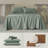 Double Stitch Sheet - Luxury Cotton Tencel Eucalyptus Bed Sheets Deep Pocket, 4 Pc Soft Hotel Bedding Set Cooling Breathable, 1 Fitted Sheet & 1 Flat Sheet & Pillowcases-107122087-107122084