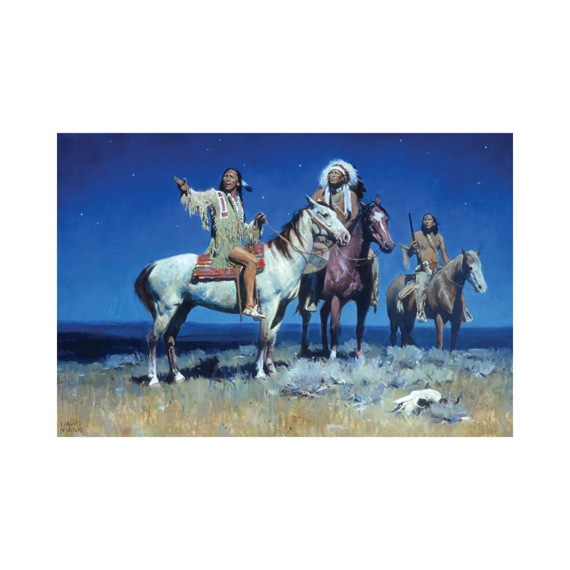 Night Signs by David Mann - Wrapped Canvas Painting, 20.32cm H x 30.48cm W x 1.91cm D