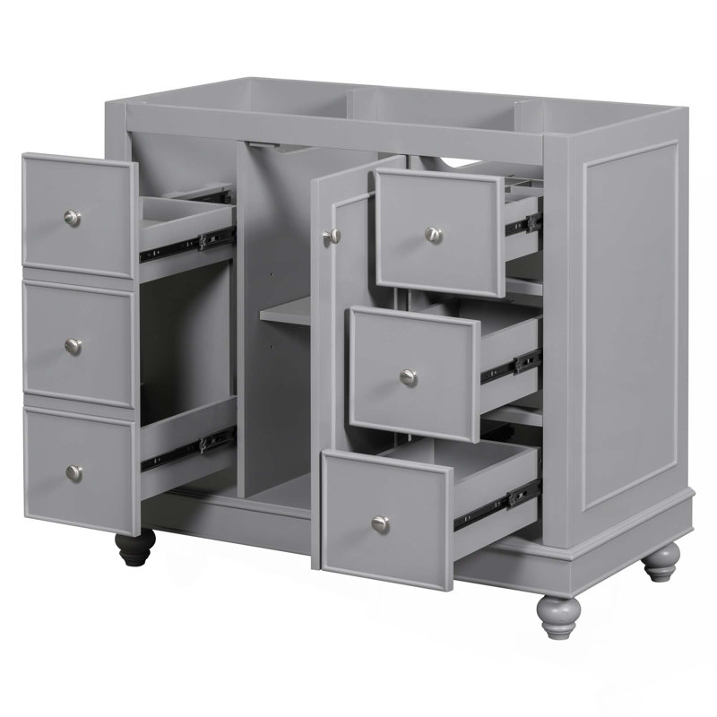 Meuble-lavabo gris 36 po (lavabo non inclus)
