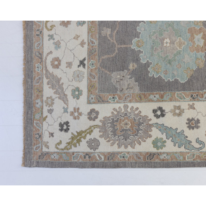Hand Knotted Wool Oriental Area Rug, Rectangle 12' x 15'