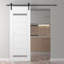 Porte de grange en lambris de bois manufacturé avec ensemble d'installation-88072308-88072297