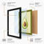 Avocado Cross-Section Botanical - Framed Print-1530608627-1530608626