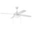 Ventilateur de plafond standard 52 po à 4 pales avec chaîne de traction et ensemble d'éclairage inclus Phaze-6533845