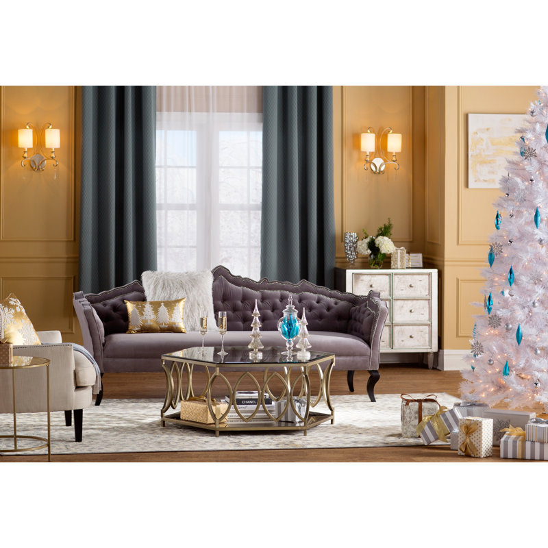 Tapis gris clair/crème Martha Stewart, Rectangle 4 pi x 5 pi 7 po