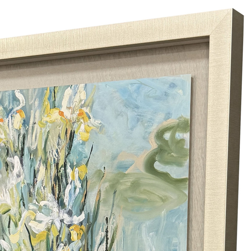 Art encadré blanc iris