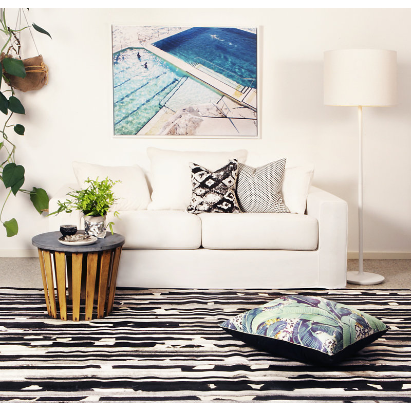 Cojonudo Cowhide Abstract Area Rug, Rectangle 10' x 14'