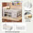 Space-saving Loft Bed With Storage Shelves, Headboard With Led Light-123151631-123151632
