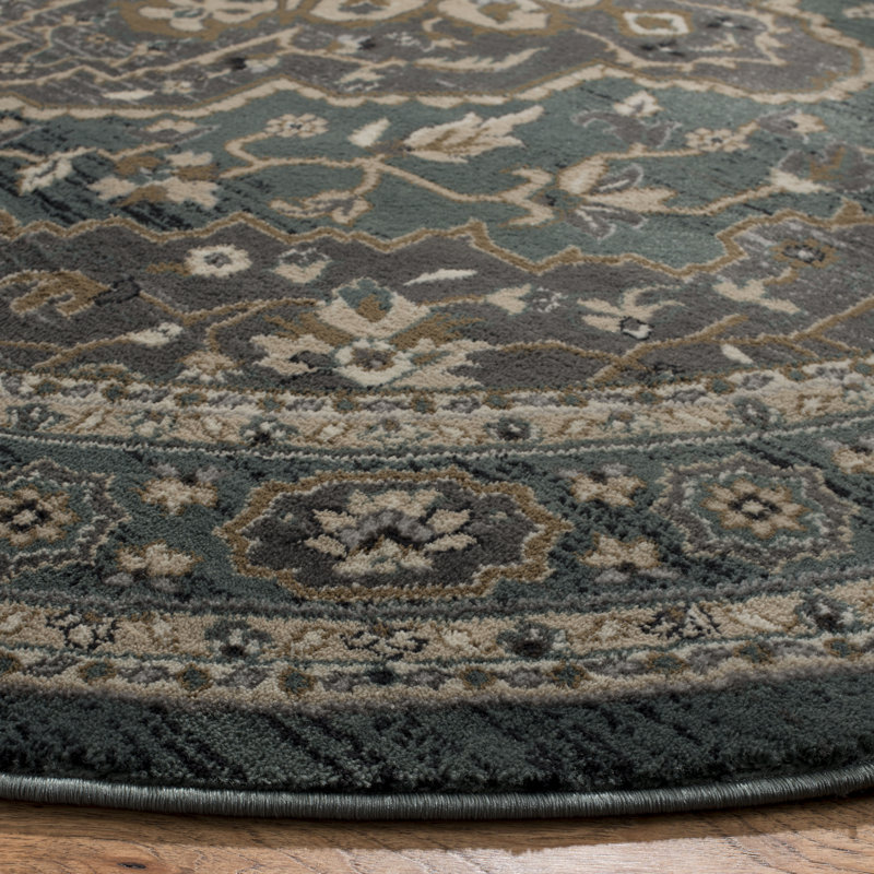 Klose Performance Oriental Rug, Round 3'3", Cream/Beige