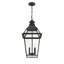 Luminaire 4 lumières noir mat Jackson avec lumières dorées Jackson