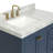 Ariel Cambridge 36 In. Left Offset Vanity With 2 In. Carrara Marble Countertop-105903795