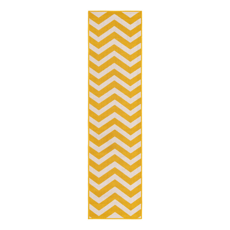 Chevron Indoor / Outdoor Rug, Runner 2' x 8'