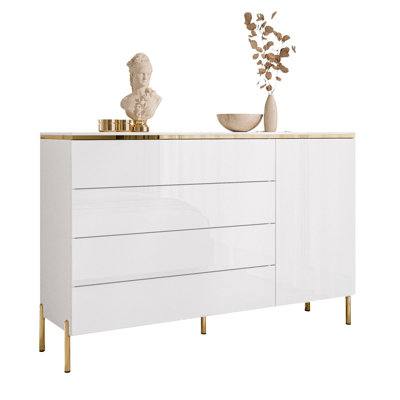 Heathfield 140 Cm Wide 4 Drawer Sideboard