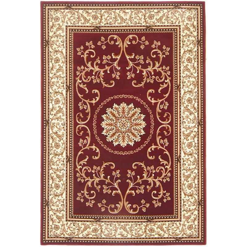 Tapis bourgogne, Rectangle 9 pi 10 po x 12 pi 10 po