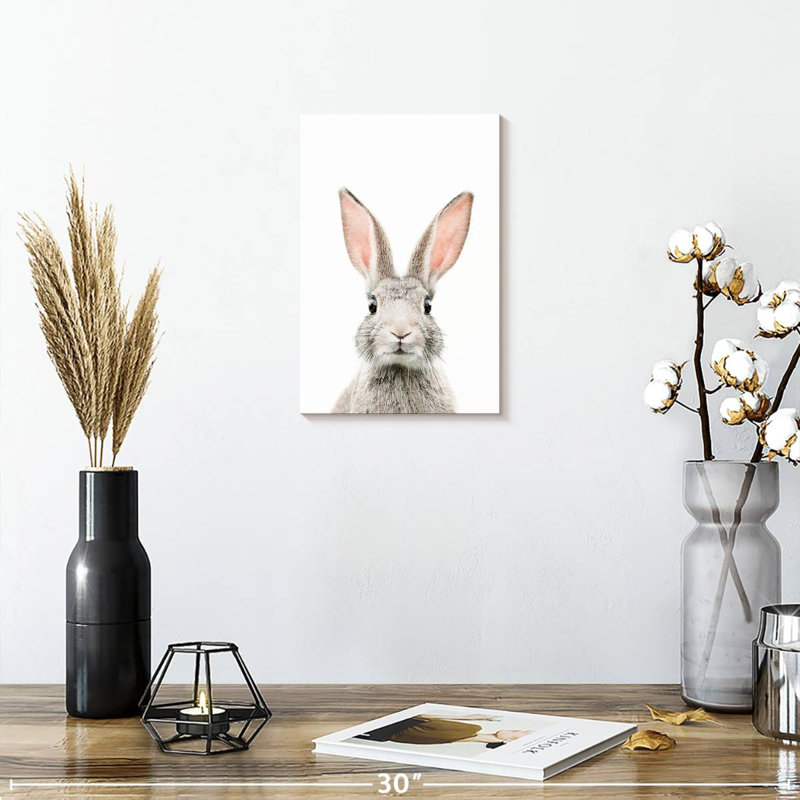 Visage de lapin Brampt, H 12 po x l 8 po