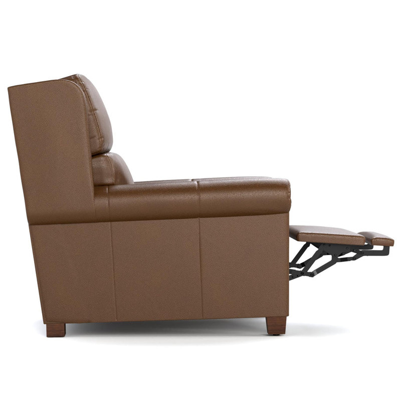 Woodlands Small Roll Arm Wall Recliner, Selvano Bark, No, Power - Push Button