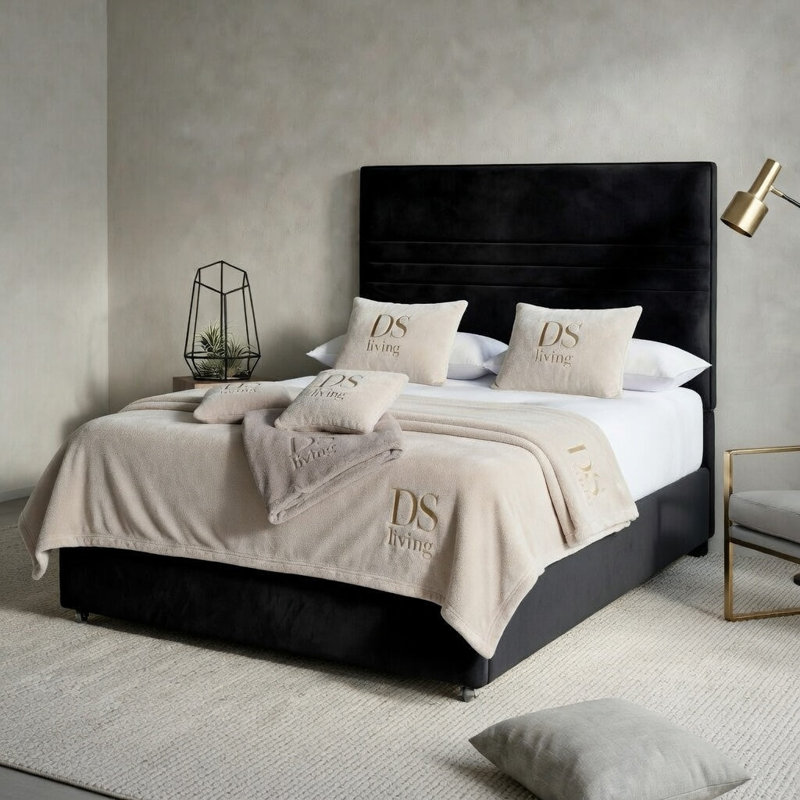 Harrington Divan Bed, Black, King