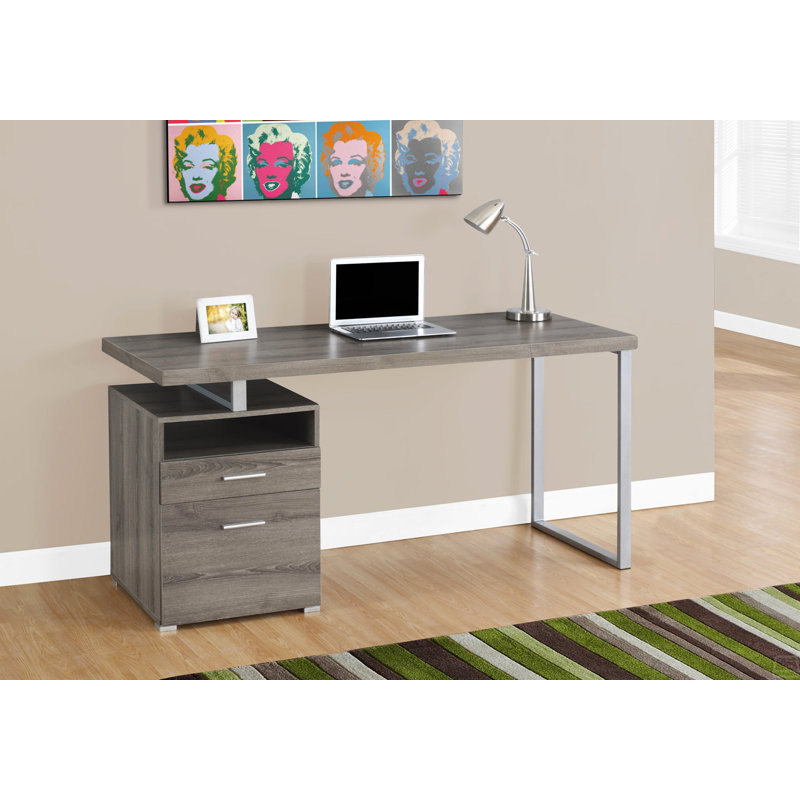 Bureau d'ordinateur, bureau personnel, ordinateur portable, installation à gauche, à droite, tiroirs de rangement, L 48 po