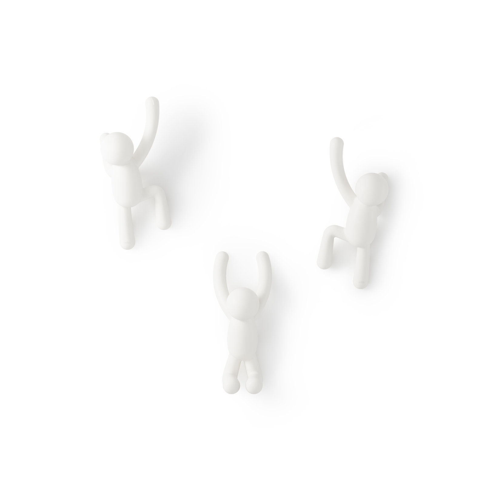 Wall-Mounted Coat Hooks, White
